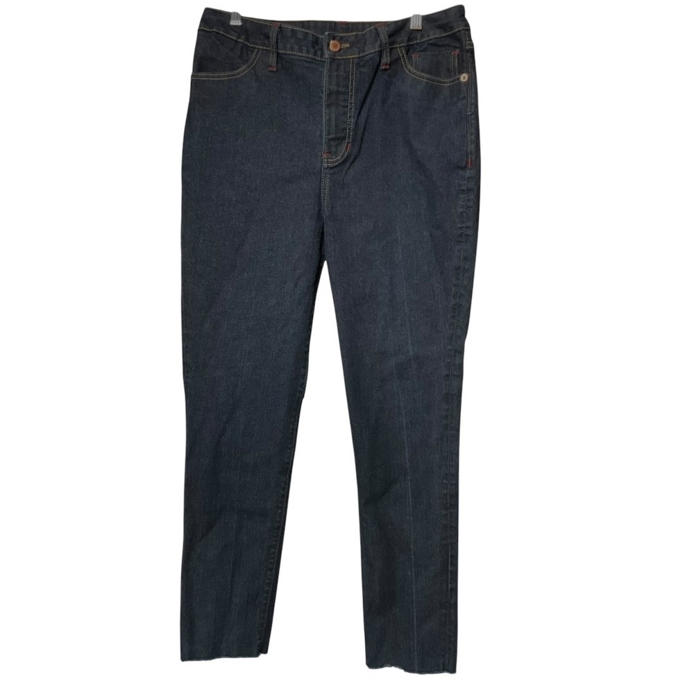 Detroit Denim Co Women's Curvy Jeans Size 34 Dark Wash Denim Stretch Classic Fit